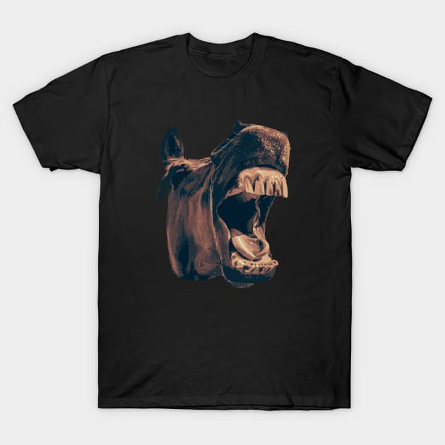 Funny Yawning Horse T-Shirt by AnimalCreativeStore